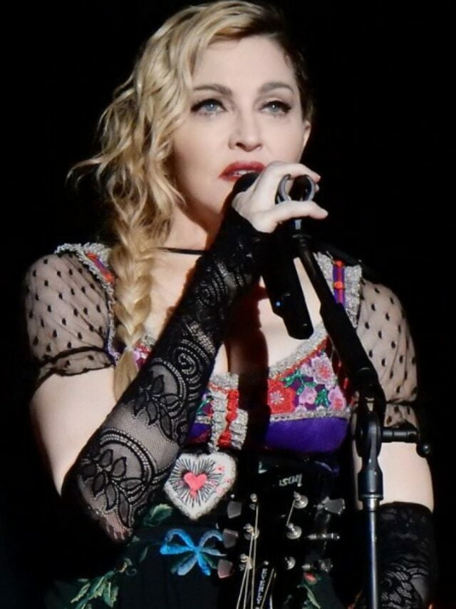 While Jimmy Fallon on the joke, Madonna, 63, plays toy keyboard.